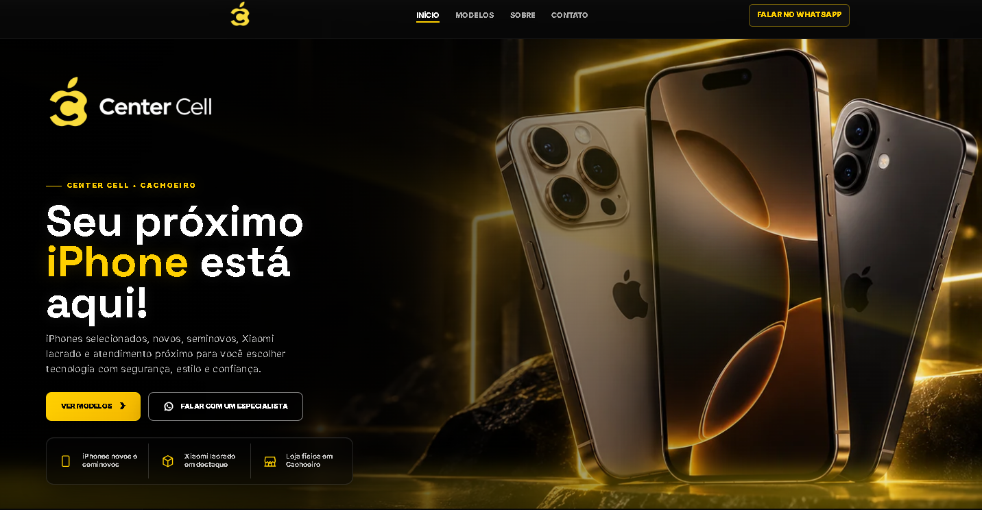 Modelo de site desenvolvido pela LS Agência